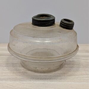 Vintage (Maybe Antique?) Glass Oil Kerosene Reservoir Base Fount Bowl